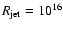 $R_{\rm jet}=10^{16}$