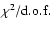 $\chi ^2/\rm {d.o.f.}$