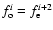 $f^{i}_{\rm o}=f^{i+2}_{\rm e}$