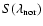 $S(\lambda_{\rm nor})$