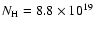 $N_{\rm H}=8.8\times 10^{19}$