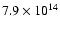 $7.9\times 10^{14}$