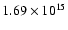 $1.69\times 10^{15}$