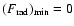 $({F_{\rm rad}})_{\min}= {0}$