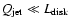 $Q_{\rm jet} \ll L_{\rm disk} $