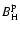 $B_{\rm H}^{\rm p}$