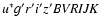 $u^{\ast}g^{\prime}r^{\prime}i^{\prime}z^{\prime}{\it BVRIJK}$