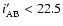 $i^{\prime}_{\rm AB} < 22.5$