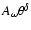 $A_{\omega}\theta^{\delta}$