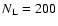$N_{\rm L}=200$