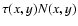 $\tau(x,y) N(x,y)$