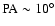 ${\rm PA} \sim 10^\circ$