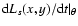 ${\rm d}L_s(x,y)/{\rm d}t \vert _\theta$
