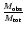 $\frac{M_{\rm obs}}{M_{\rm tot}}$