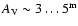 $A_{\rm V}\sim 3\dots5^{\rm m}$