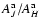 $A^{\rm a}_{J} / A^{\rm a}_{H}$