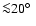 ${\la} 20\hbox{$^\circ$ }$