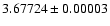 $3.67724\pm0.00003$