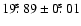 $19\hbox{$.\!\!^{\rm s}$ }89 \pm 0\hbox{$.\!\!^{\rm s}$ }01$