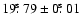 $19\hbox{$.\!\!^{\rm s}$ }79 \pm 0\hbox{$.\!\!^{\rm s}$ }01$