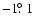 $-1\hbox{$.\!\!^\circ$ }1$
