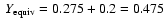 $~{Y}_{\rm equiv}=0.275 + 0.2 = 0.475$