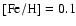 $\rm [Fe/H]=0.1$