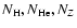 $N_{\rm H}, N_{\rm He}, N_Z$