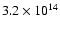 $3.2\times10^{14}$