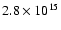 $2.8\times10^{15}$