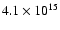 $4.1\times10^{15}$