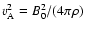 $v_{\rm A}^2 = B_0^2/(4 \pi \rho)$
