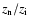 $z_{\rm n}/z_{\rm i}$