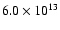 $6.0\times10^{13}$