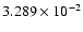 $3.289 \times 10^{-2}$