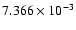 $7.366 \times 10^{-3}$
