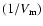 $(1/V_{\rm m})$