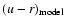 $(u-r)_{\rm model}$