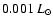 $ 0.001~L_\odot$