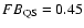 $FB_{\rm QS} = 0.45$