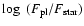 $\log~(F_{\rm pl}/F_{\rm star})$