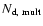 $N_{\rm d,~mult}$