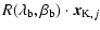 $\displaystyle {R}(\lambda_{\rm b},\beta_{\rm b})\cdot{\vec{x}}_{{\rm K},j}$
