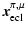 $\displaystyle \vec{x}_{\rm ecl}^{\pi,\mu}$