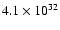 $4.1\times10^{32}$