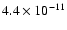 $4.4\times10^{-11}$