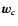 $\vec{w}_c$