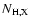 $N_{\rm H,X}$