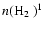 $n(\hbox{H${}_2$ })^1$