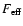 $F_{\rm eff}$